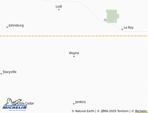Mapa MICHELIN Wayne - ViaMichelin