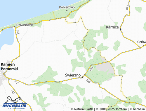 Mapa MICHELIN Redliny - ViaMichelin