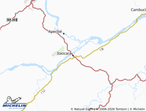 Mapa MICHELIN Itaocara - ViaMichelin