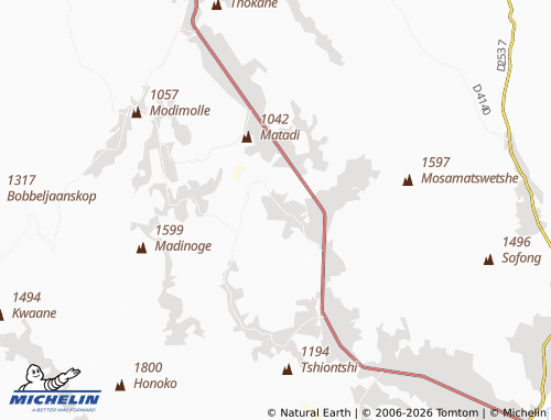 MICHELIN-Landkarte Ga-Maroga - ViaMichelin