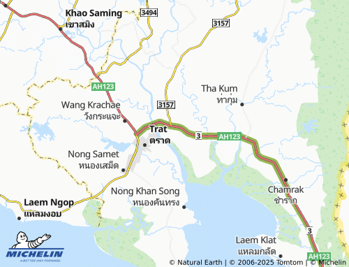 MICHELIN Noen Sai map - ViaMichelin