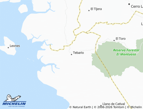Mappa MICHELIN Tebario - ViaMichelin