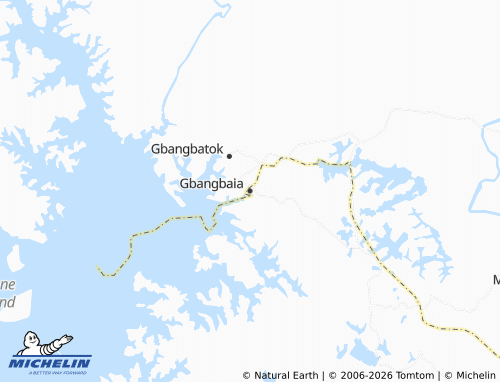 Mappa MICHELIN Gbangbaia - ViaMichelin