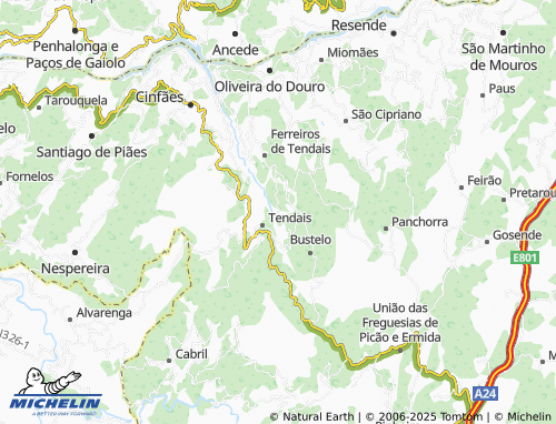 Mapa MICHELIN Cha - ViaMichelin
