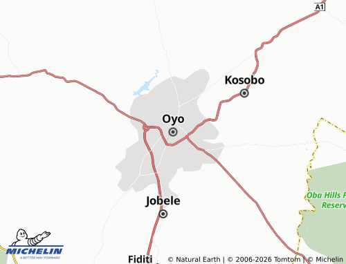 MICHELIN Oyo map - ViaMichelin