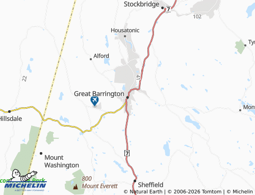 Carte MICHELIN Great Barrington - ViaMichelin