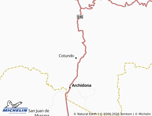 MICHELIN-Landkarte Cotundo - ViaMichelin