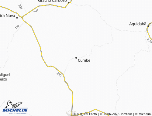 Carte MICHELIN Cumbe - ViaMichelin