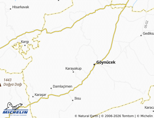MICHELIN Gökçeli map - ViaMichelin