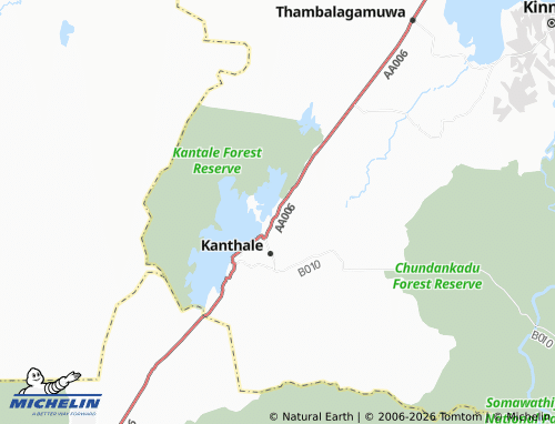 Carte MICHELIN Bhathiyagama - ViaMichelin
