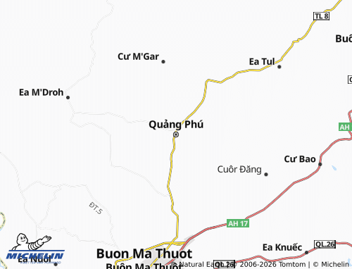MICHELIN Cư M'Gar map - ViaMichelin
