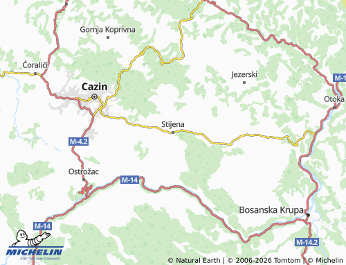 Mappa MICHELIN Stijena - ViaMichelin