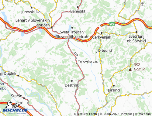 Mapa MICHELIN Biš - ViaMichelin