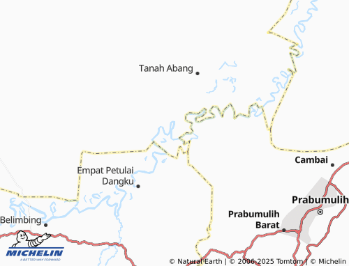 MICHELIN Muara Sungai map - ViaMichelin