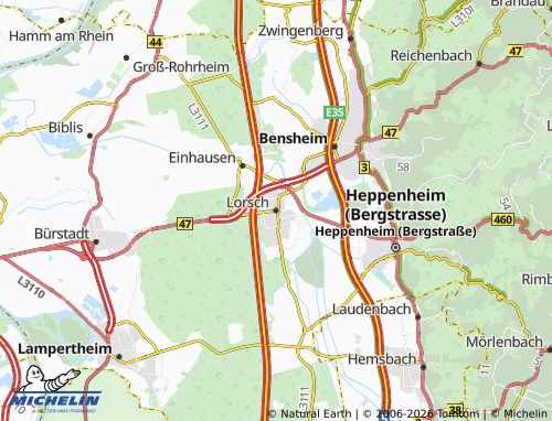Mappa MICHELIN Lorsch - ViaMichelin