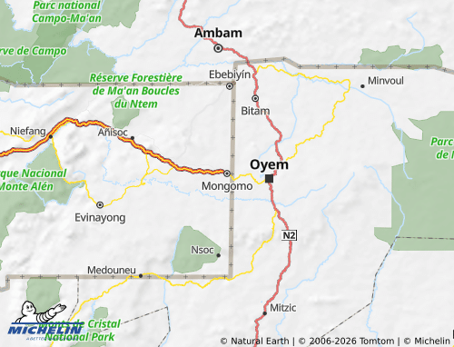MICHELIN Wele-Nzas map - ViaMichelin
