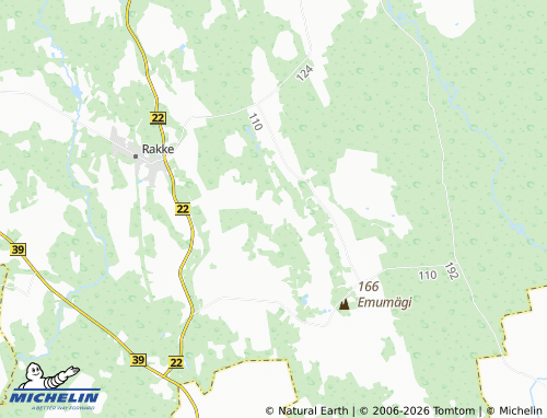 Carte MICHELIN Mõisamaa - ViaMichelin