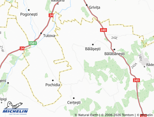MICHELIN-Landkarte Ciurești - ViaMichelin