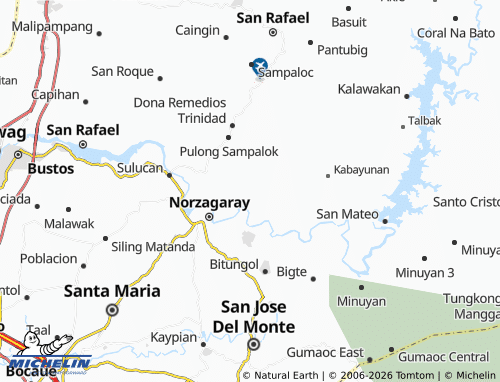 MICHELIN Pinagtulayan map - ViaMichelin
