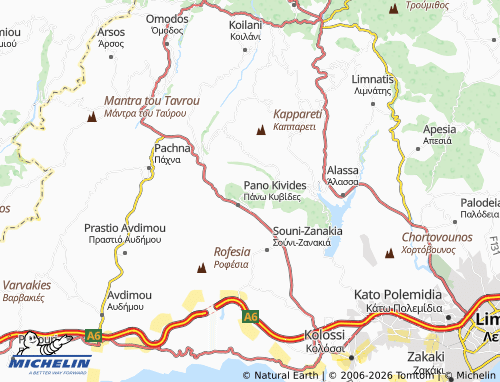 MICHELIN Kato Kivides map - ViaMichelin