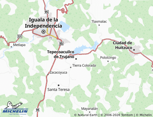 MICHELIN Tepecoacuilco Centro map - ViaMichelin