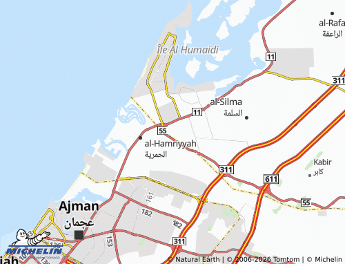 MICHELIN Al Abraq 2 map - ViaMichelin