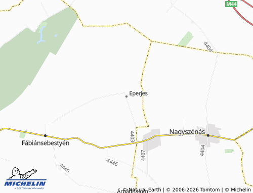 MICHELIN Eperjes map - ViaMichelin