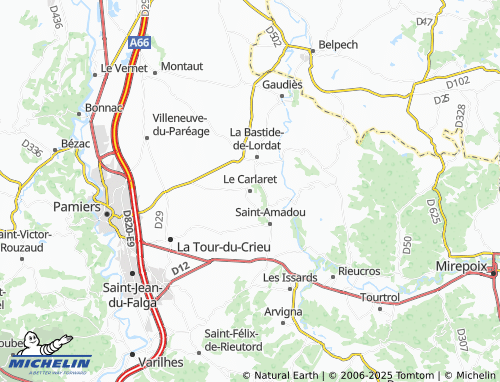 Carte MICHELIN Le Carlaret - ViaMichelin