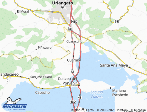 MICHELIN Cuamio map - ViaMichelin