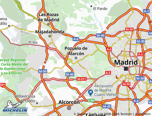 Mapa MICHELIN Pozuelo de Alarcón - ViaMichelin