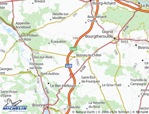 Carte MICHELIN Boissey-le-Châtel - ViaMichelin