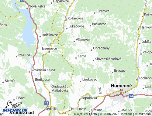 MICHELIN-Landkarte Karná - ViaMichelin