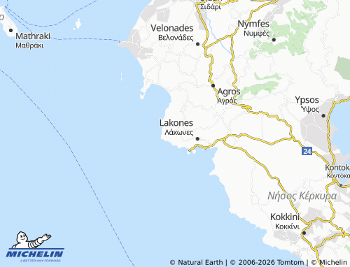 Mapa MICHELIN Krini - ViaMichelin