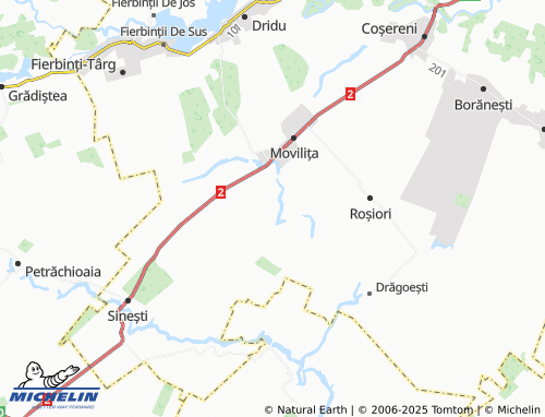 MICHELIN Bițina-Pământeni map - ViaMichelin