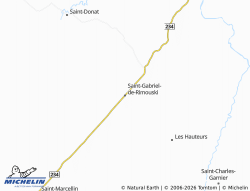 MICHELIN Saint-Gabriel-de-Rimouski map - ViaMichelin
