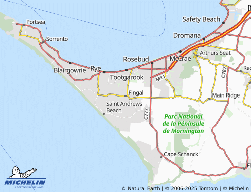 MICHELIN Fingal map - ViaMichelin
