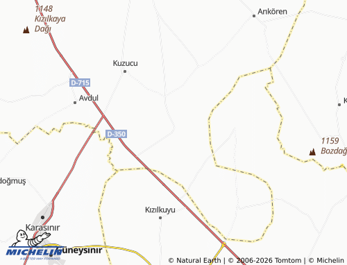 MICHELIN Erentepe map - ViaMichelin