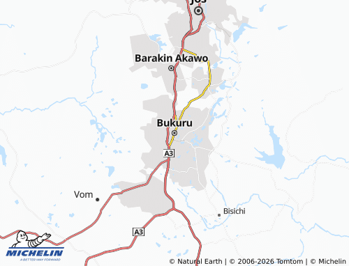 Mapa MICHELIN Bukuru - ViaMichelin