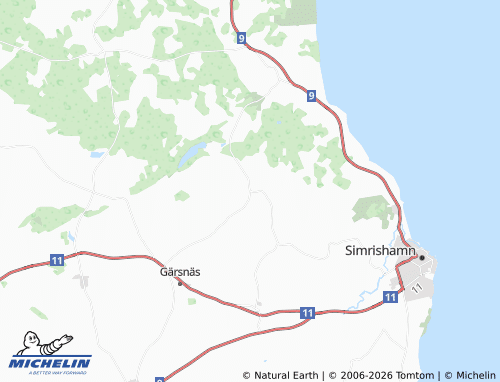 MICHELIN-Landkarte Östra Vemmerlöv - ViaMichelin