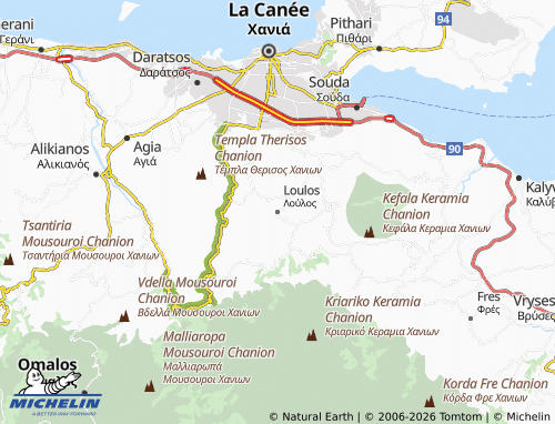 MICHELIN Loulos map - ViaMichelin