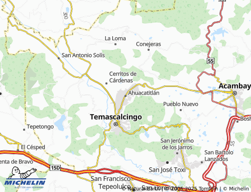 MICHELIN Ahuacatitlán map - ViaMichelin