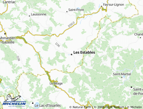 MICHELIN-Landkarte Les Estables - ViaMichelin