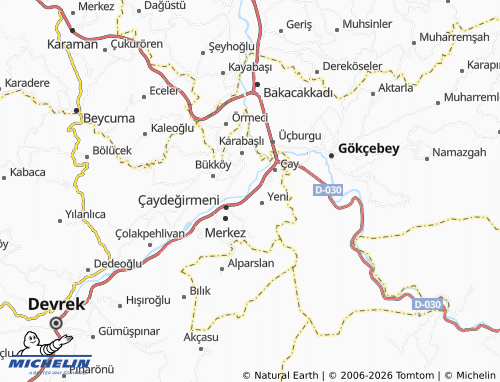 Mapa MICHELIN Recep Tayyip Erdoğan - ViaMichelin