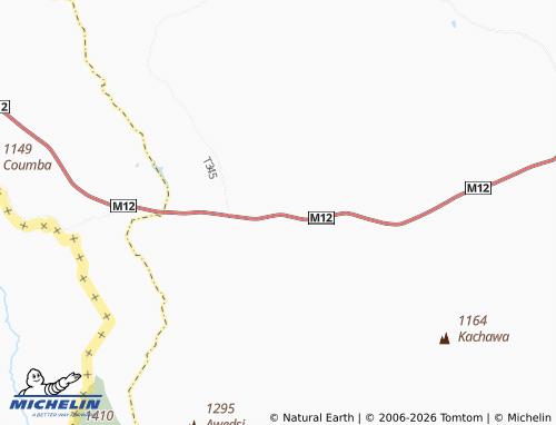 MICHELIN Ndebvu map - ViaMichelin