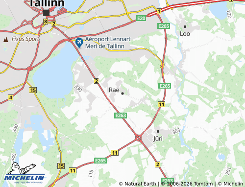 MICHELIN-Landkarte Rae vald - ViaMichelin