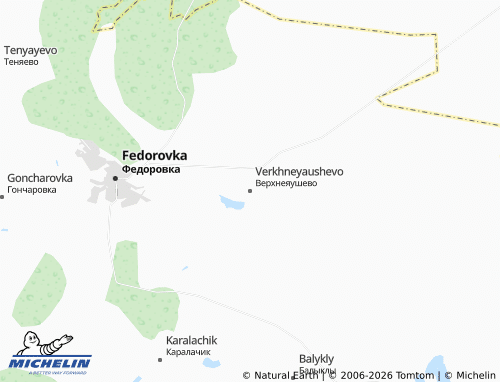 MICHELIN-Landkarte Verkhneyaushevo - ViaMichelin