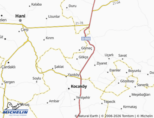 MICHELIN Gökçe map - ViaMichelin