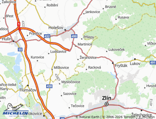 Mappa MICHELIN Žeranovice - ViaMichelin