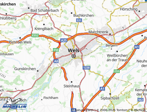 MICHELIN Wels map - ViaMichelin