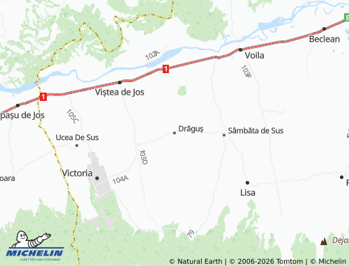 Mapa MICHELIN Drăguș - ViaMichelin